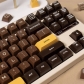 104+57 Keys SA Profile ABS Doubleshot Keycaps Set for MX Keyboard Chocolates / Monster / Ham